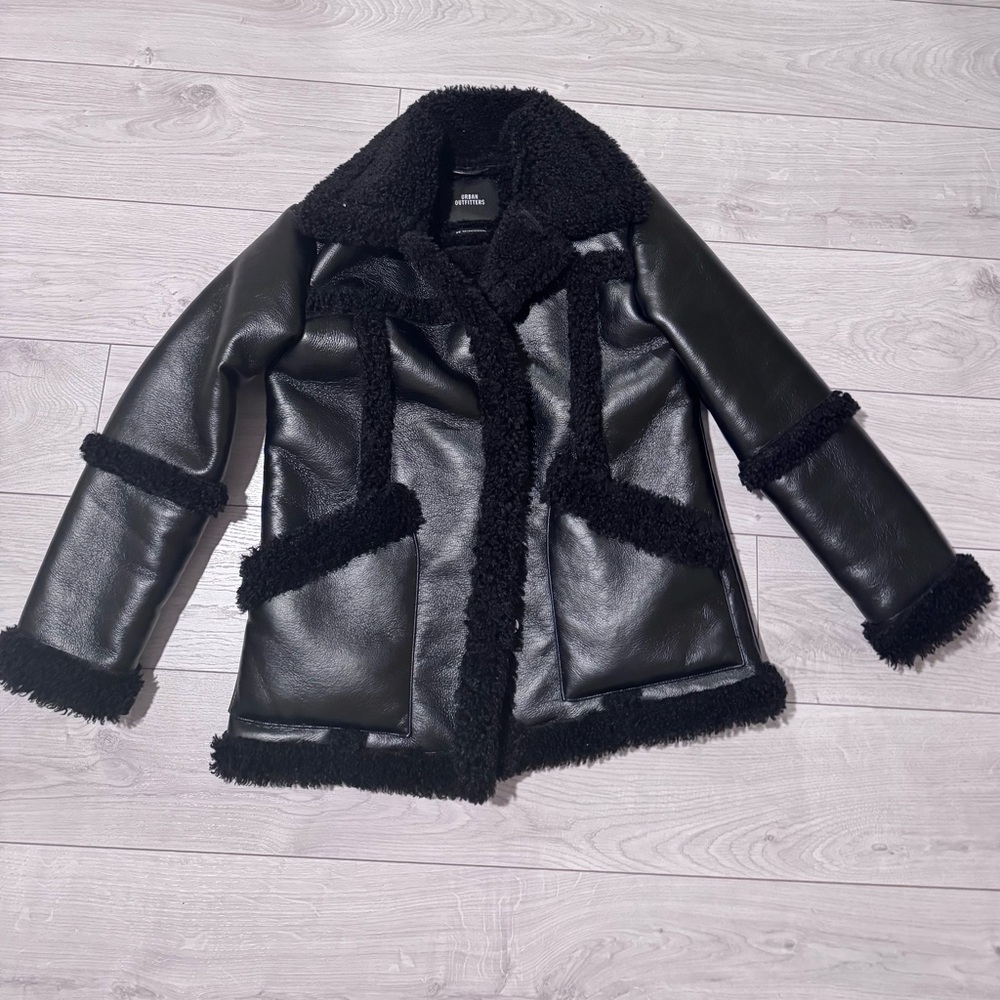Women's Black Shearling Jacket